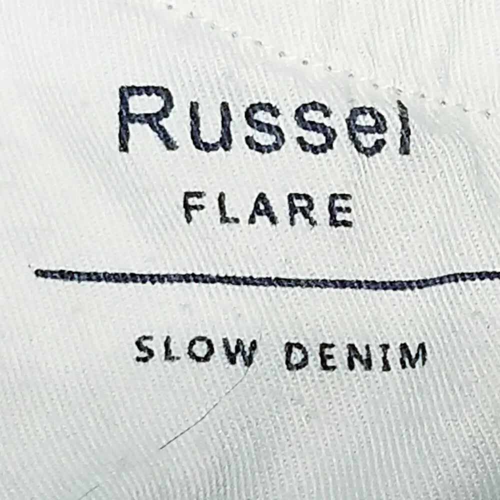 Oliver Logan Jeans Women's Size 28 Russel Flare Split Hem Stretch Denim (29x30)